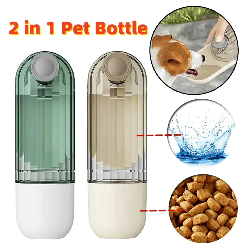 2 in 1 Pet Feeding Bottle